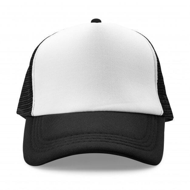 Black cap isolated on white background. fashion hat for design. Premium Photo (1)