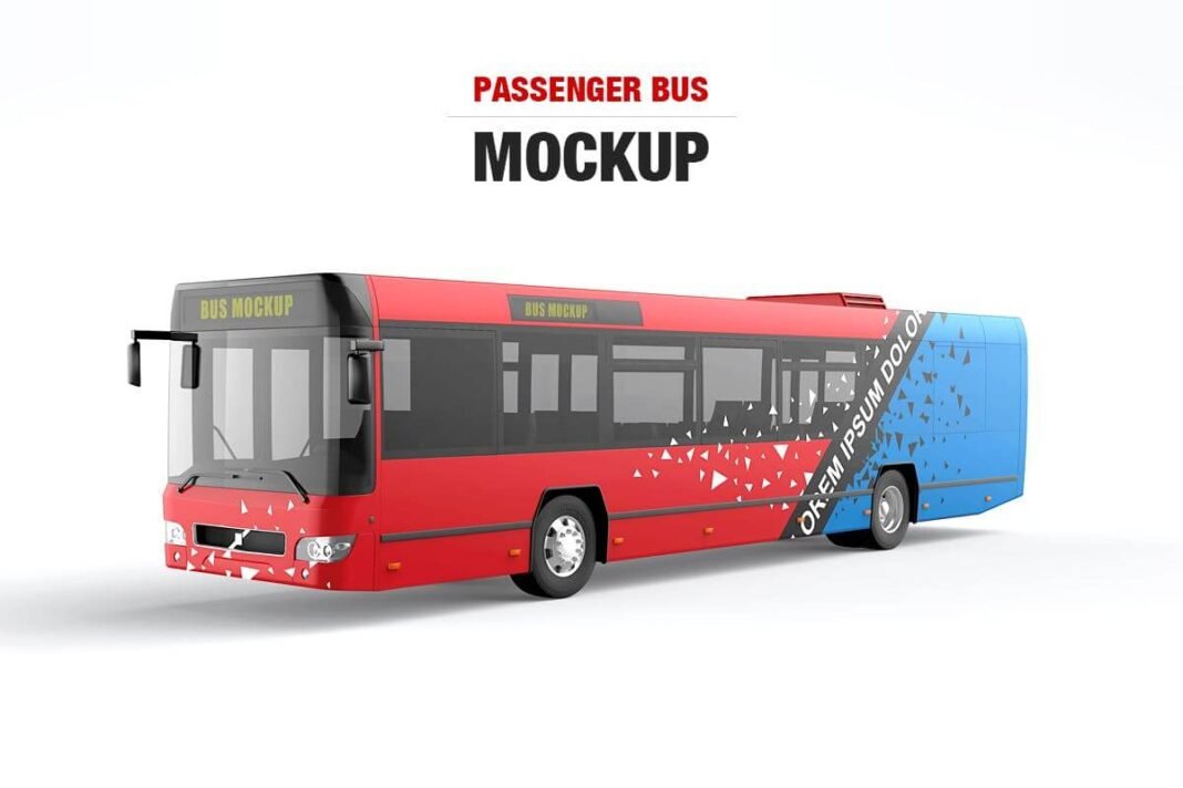 Download 12+ Creative FREE Bus Wrap Mockup PSD Templates