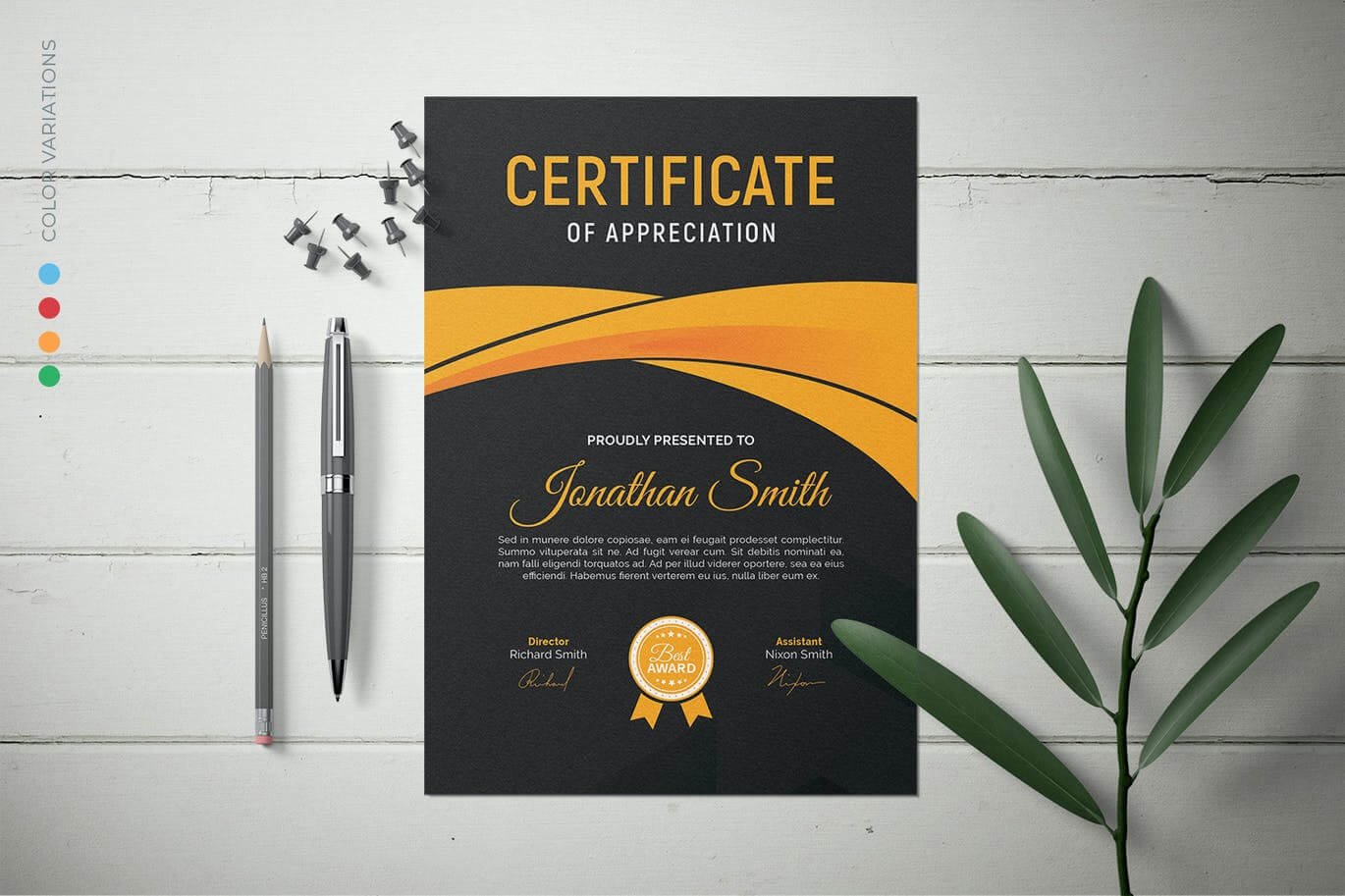 Download 16+ Beautiful Certificate Mockup PSD Templates |FREE Downlod