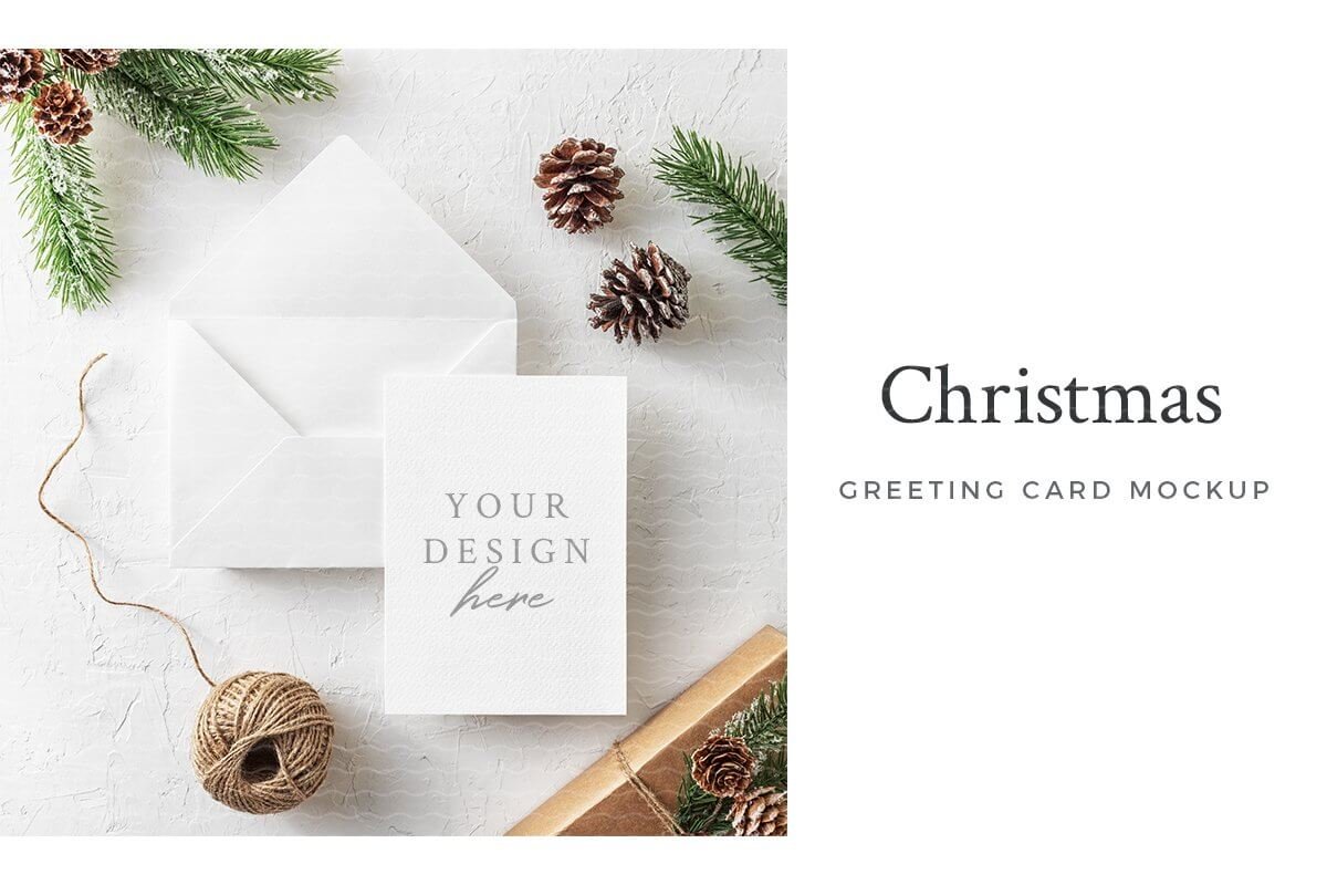 Christmas Greeting Card Mockup (1)