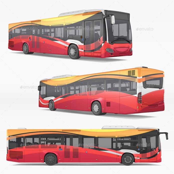 Download 12+ Creative FREE Bus Wrap Mockup PSD Templates