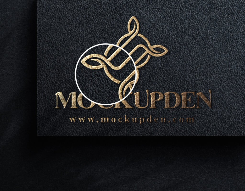 Close Up Of a Free Logo On Paper Mockup PSD Template - Copy