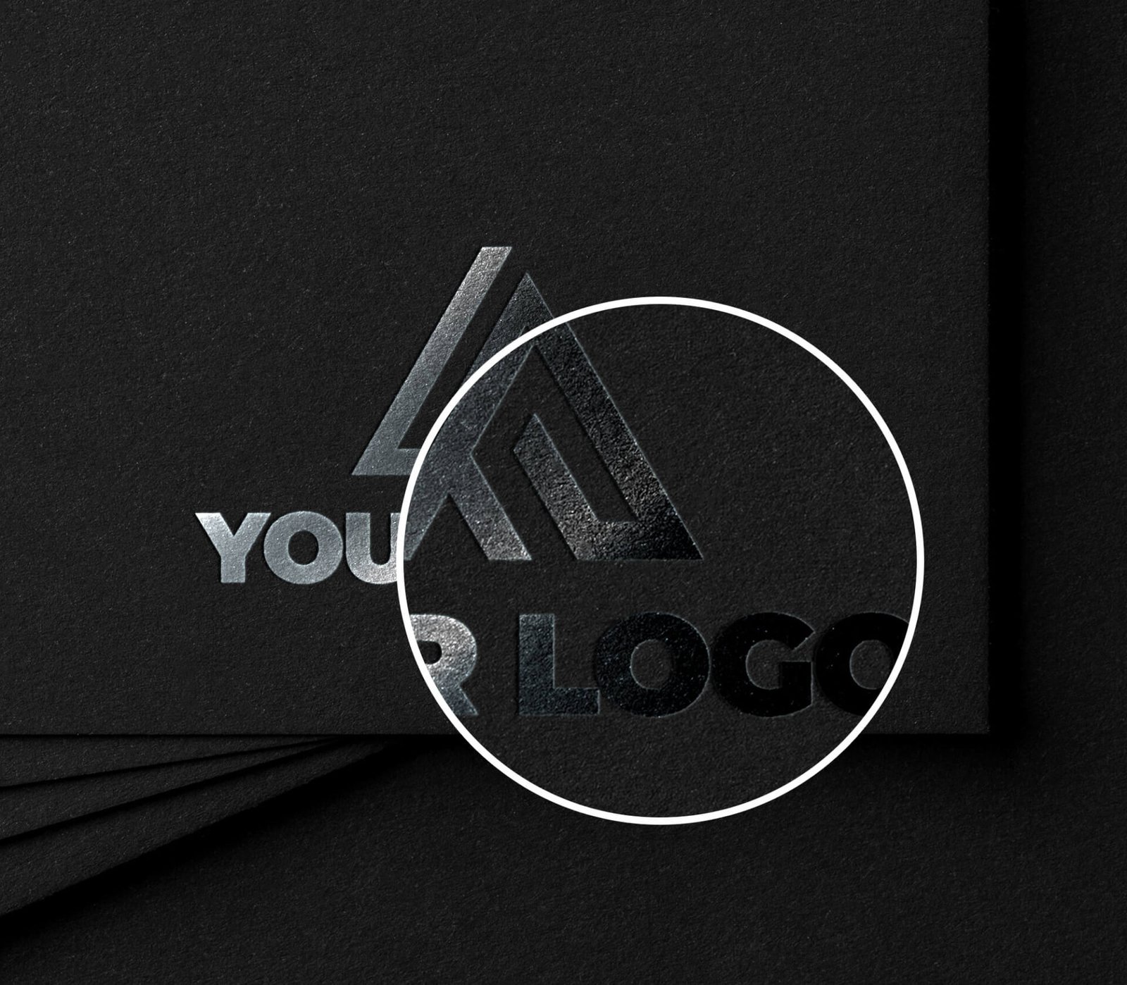 Free Metallic Foil Logo Mockup Vol 2 PSD Template Mockup Den