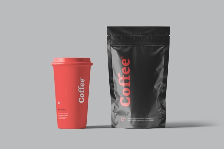18+ Best FREE Coffee Pouch Mockup PSD Templates