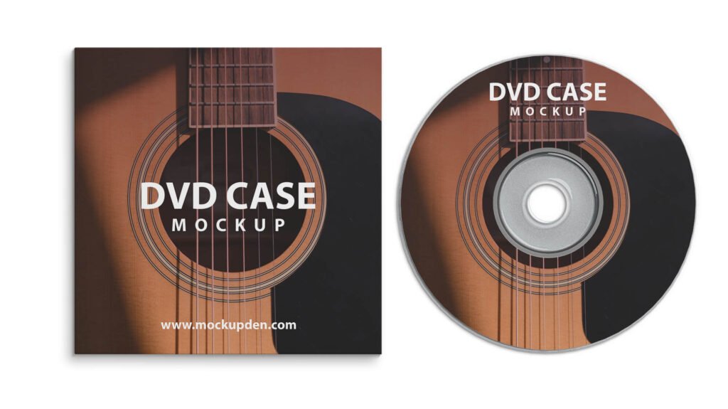 Dedgin Free DVD Case Mockup PSD Template