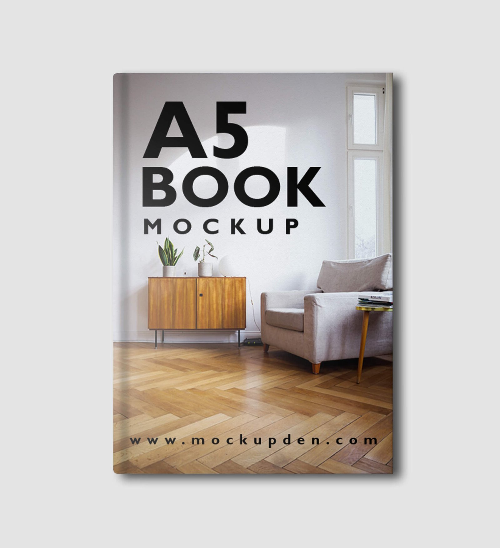 Download Free A5 Book Mockup PSD Template - Mockup Den