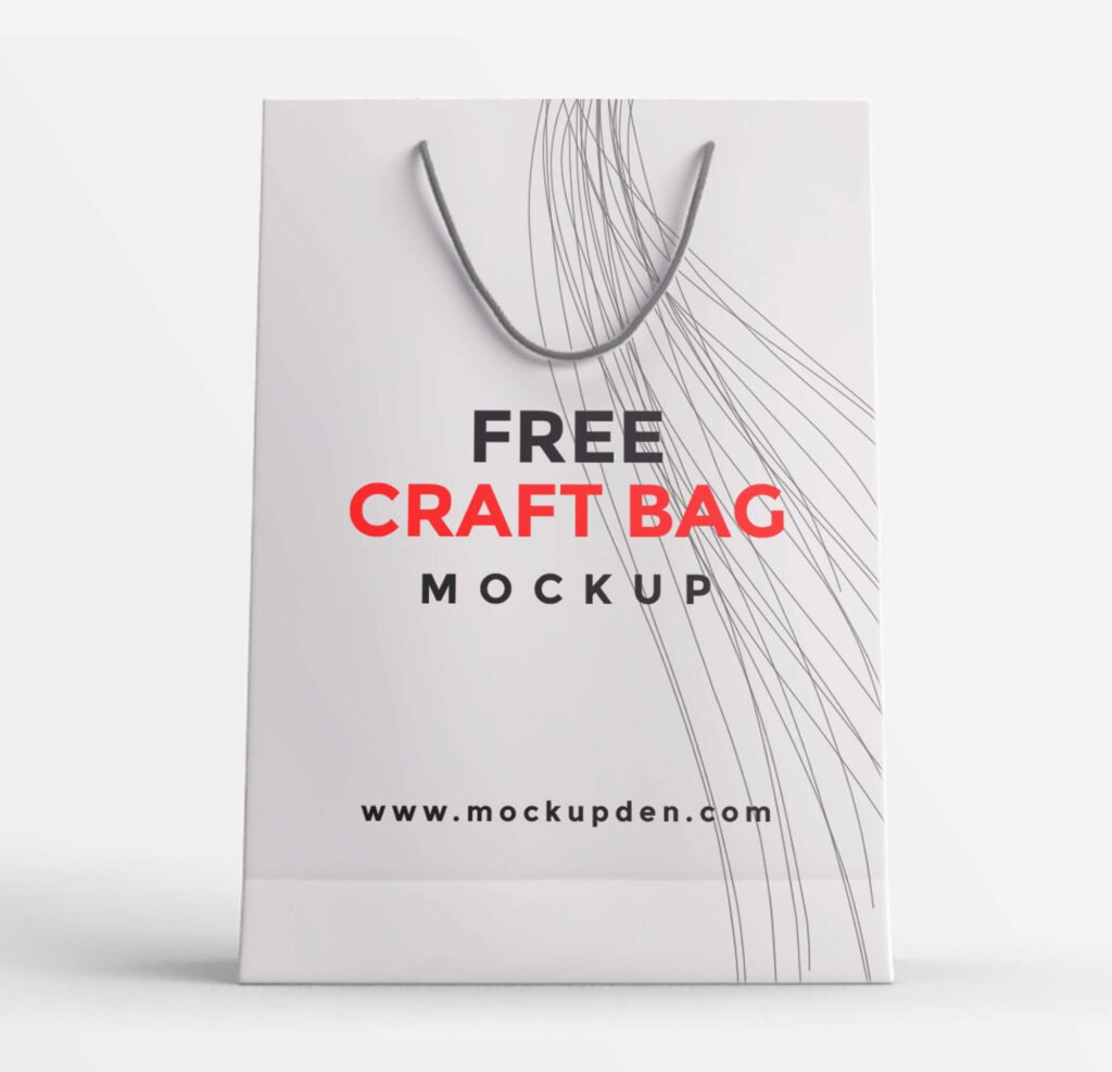 Desgin Free Craft Bag Mockup PSD Template