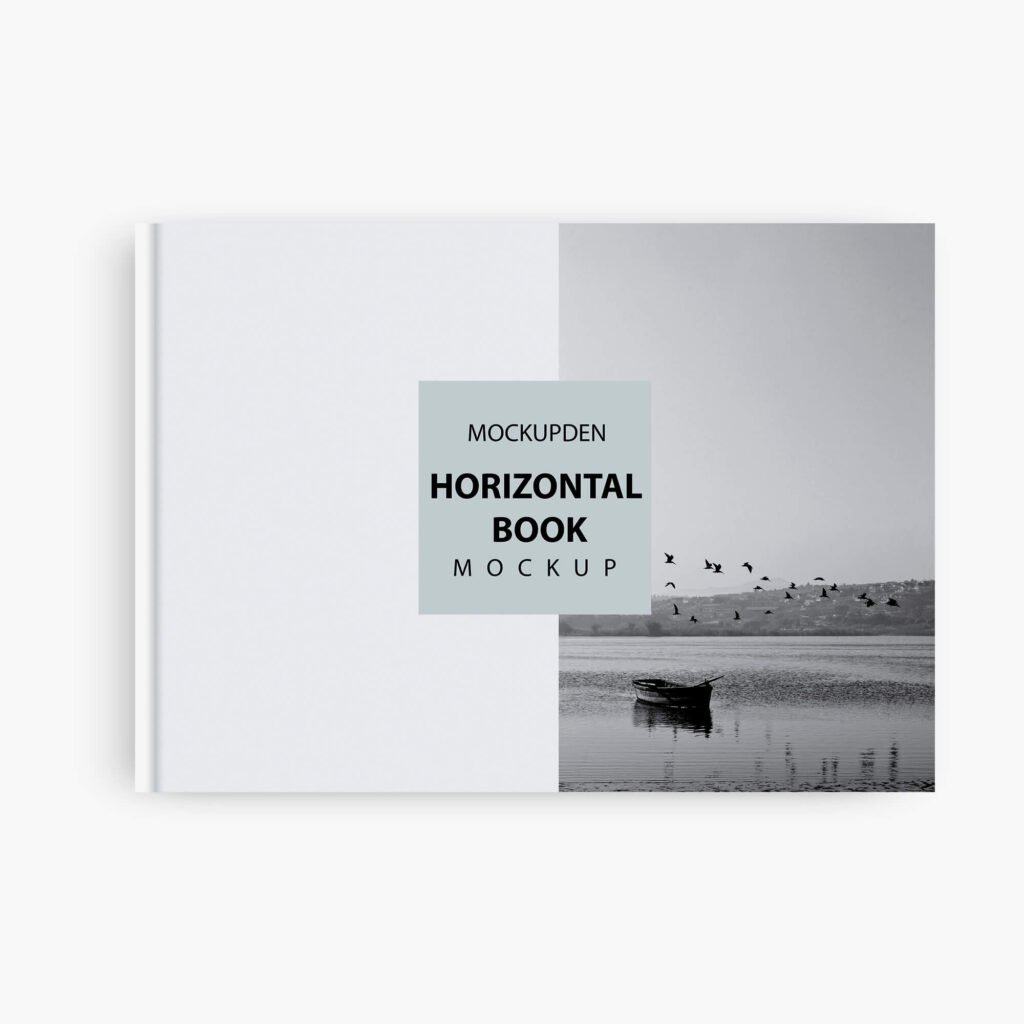 Desgin Free Horizontal Book Mockup PSD Template