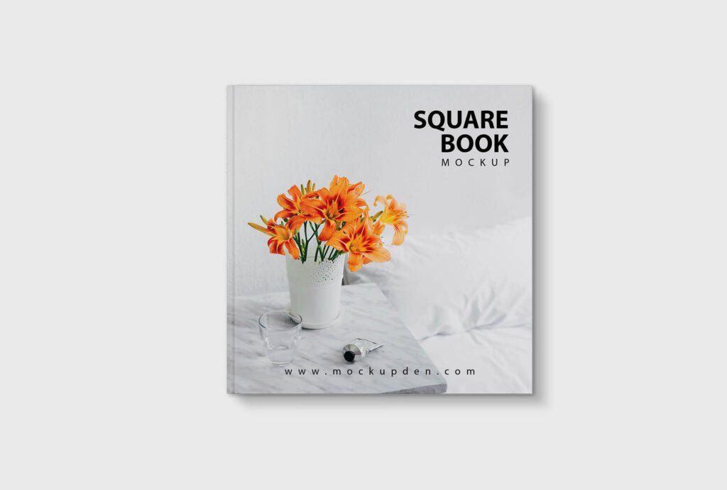 Download Free Square Book Mockup Psd Template Mockup