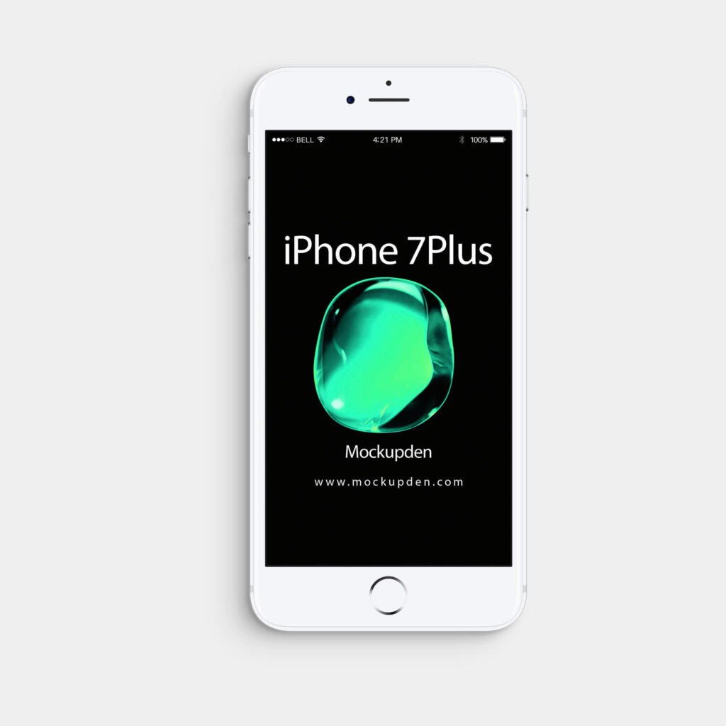Design Free iPhone 7Plus Mockup PSD Template