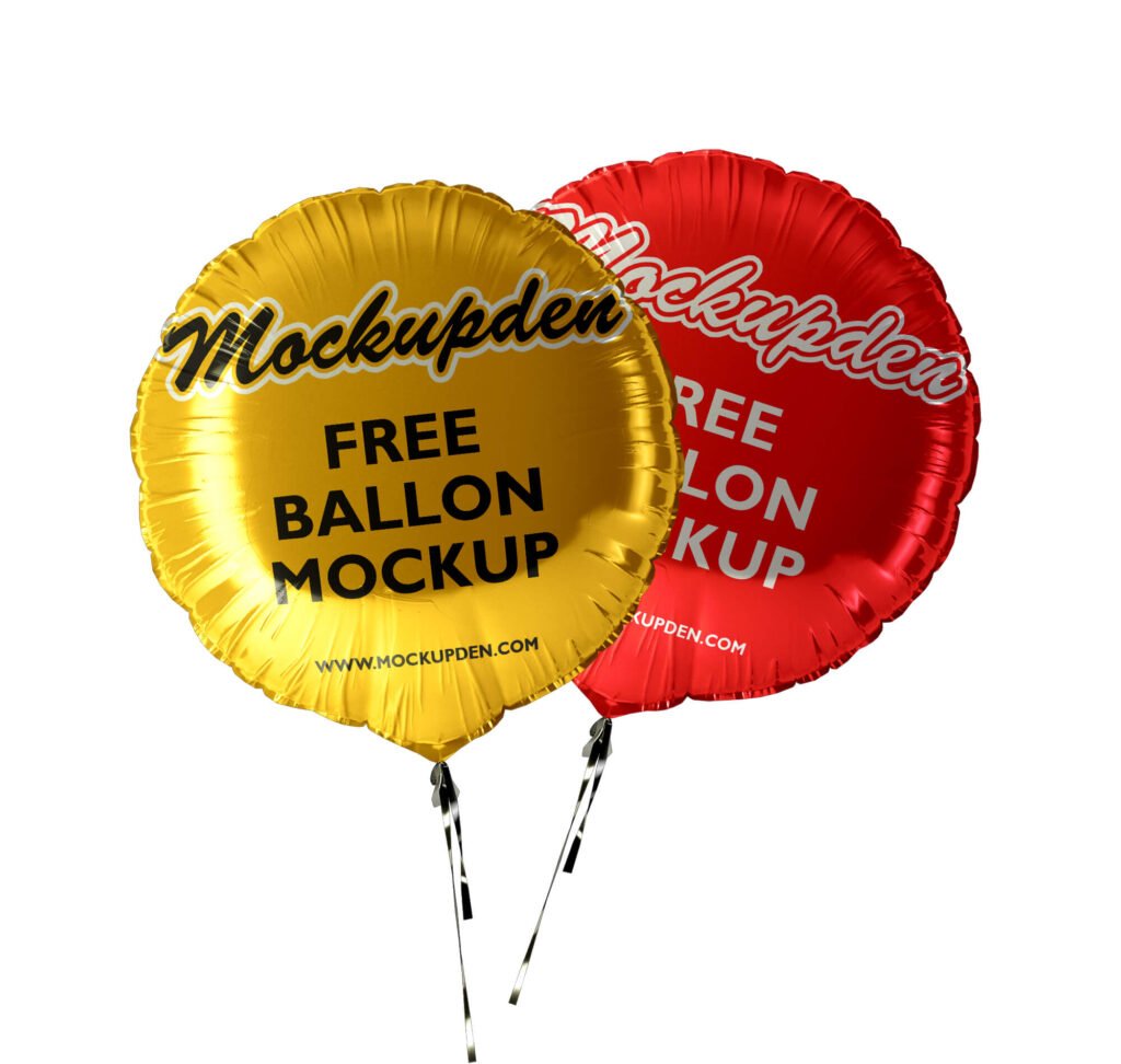 Design Free Balloon Mockup PSd Template