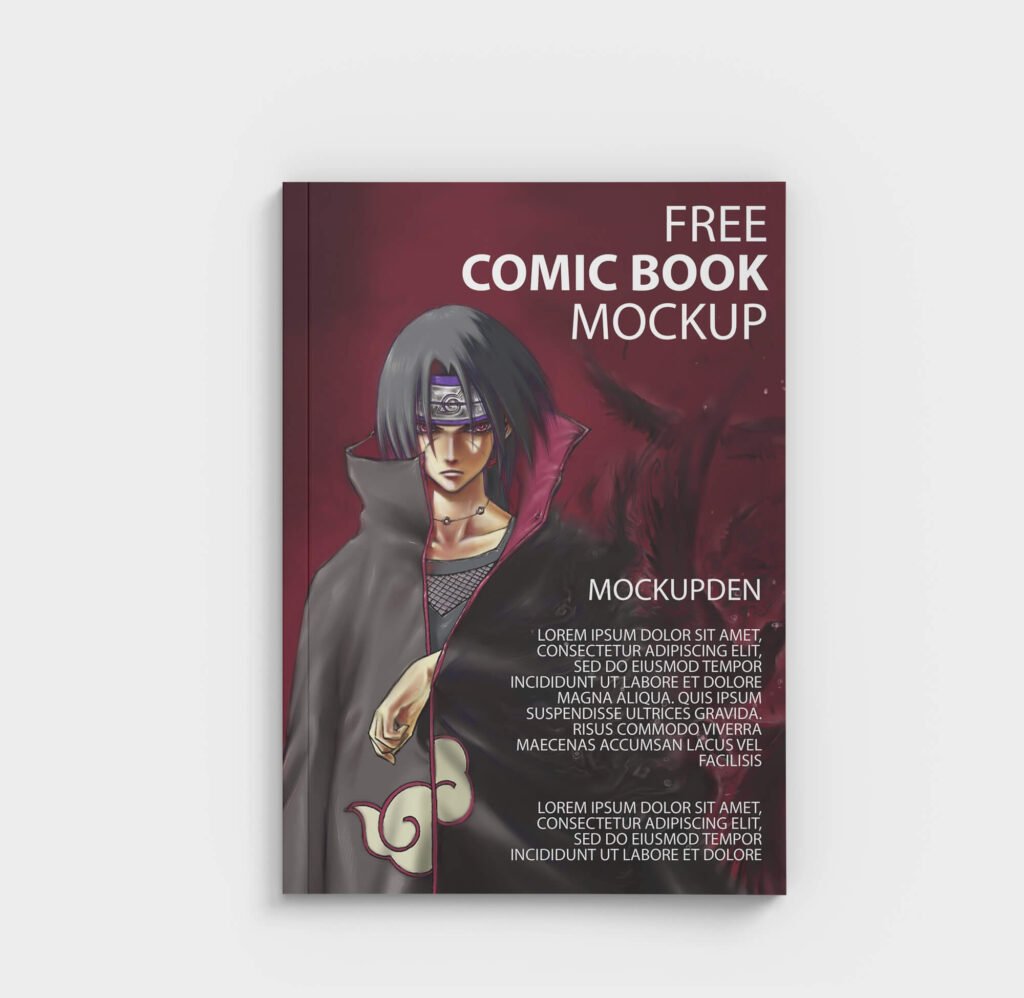 Free Comic Book Mockup PSD Template - Mockupden