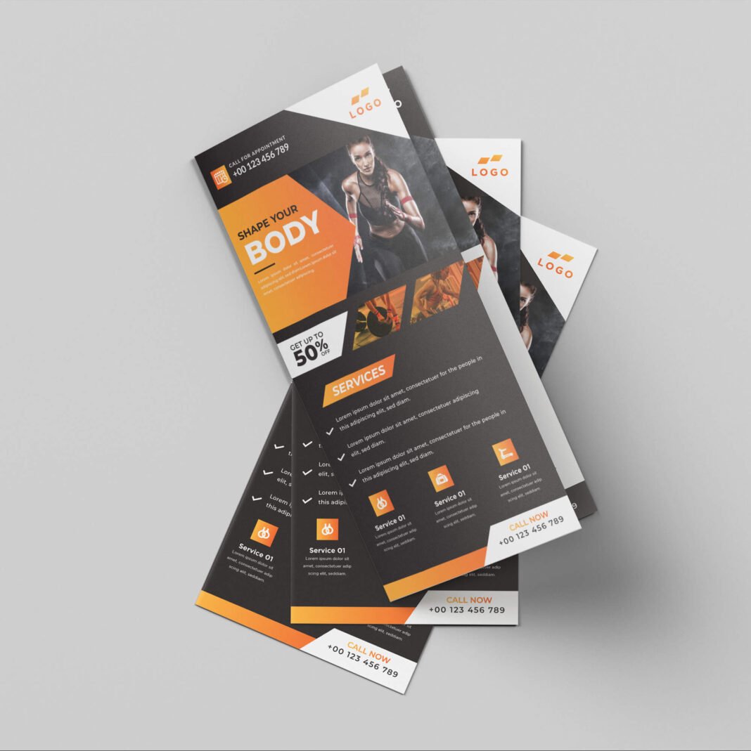 Download Free Dl Flyer Mockup Vol 2 PSD Template - Mockup