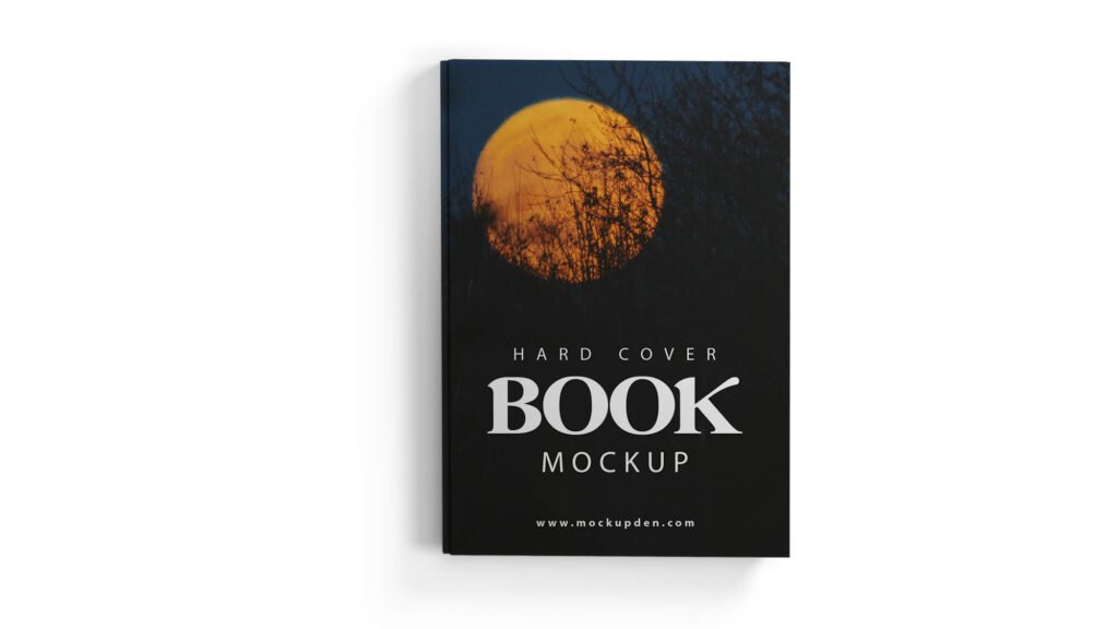 Design Free Hard Cover Book Mockup PSD Template