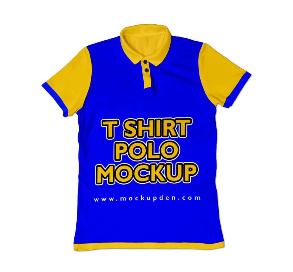 Design Free T Shirt Polo Mockup PSD Template