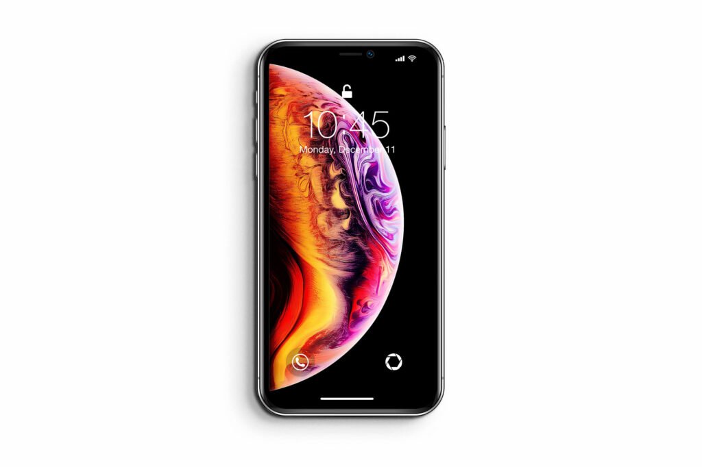 Design Free iphone x Screen Mockup PSD Template