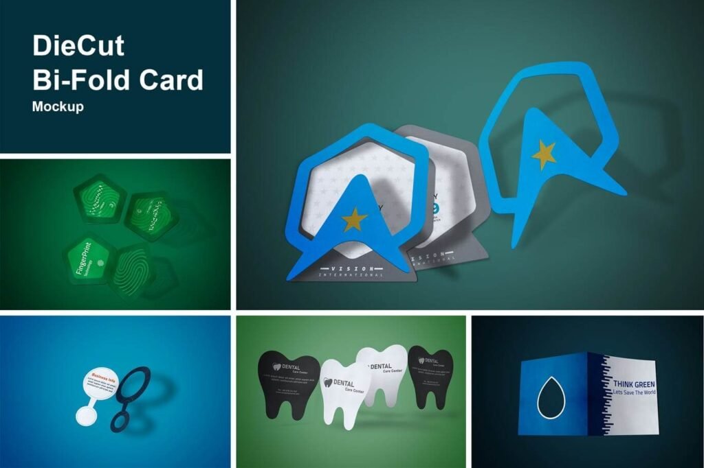 24+ Best FREE Folded Card Mockup PSD Templates