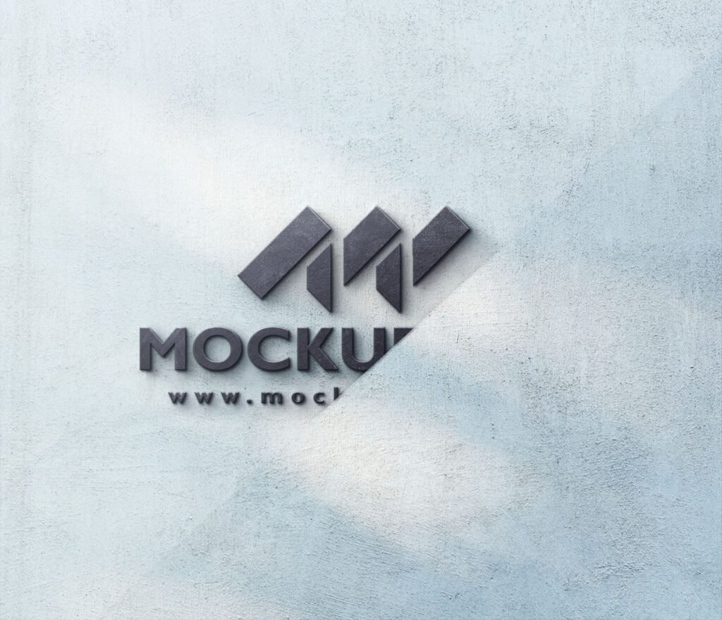 Download Free 3d Wall Logo Mockup Psd Template Mockup Den