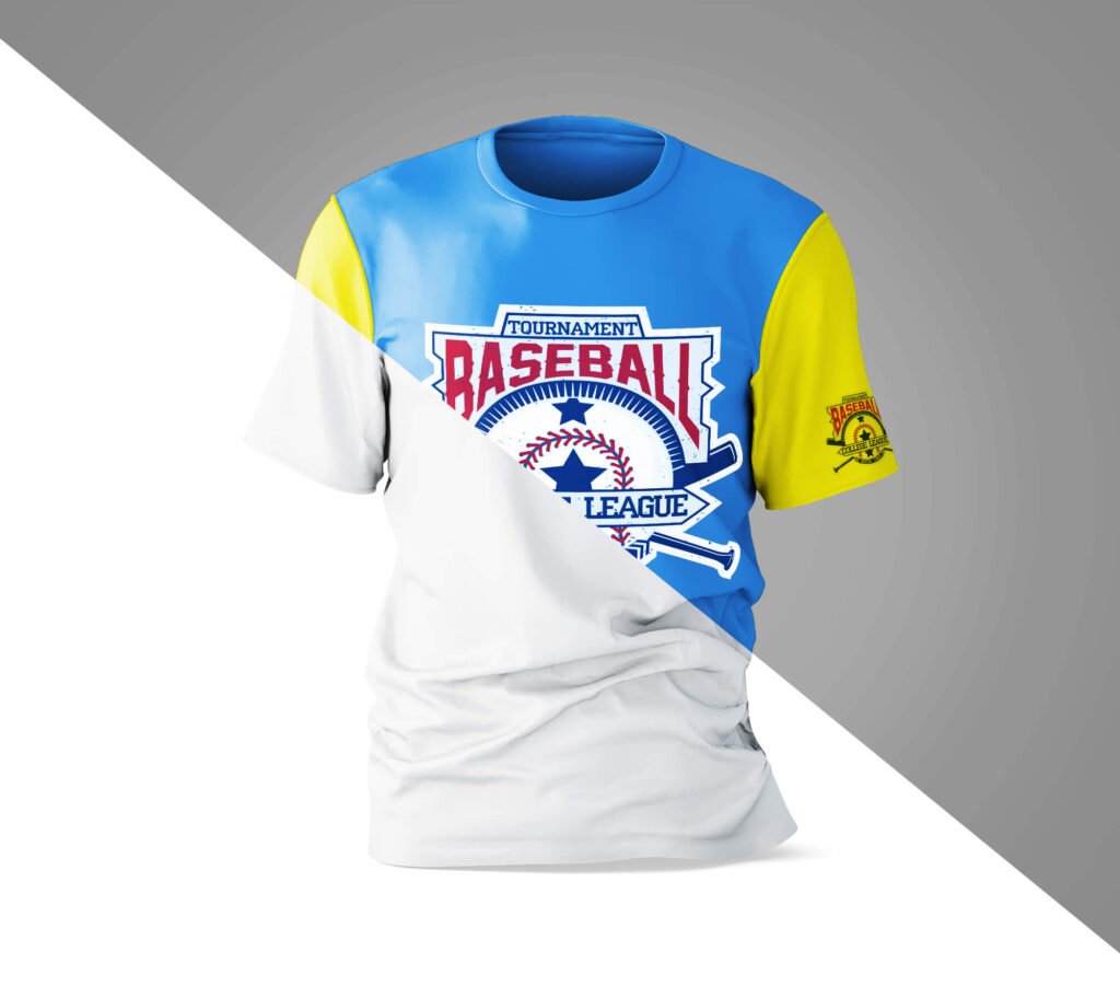 Editable Free Baseball T Shirt Mockup PSD Template