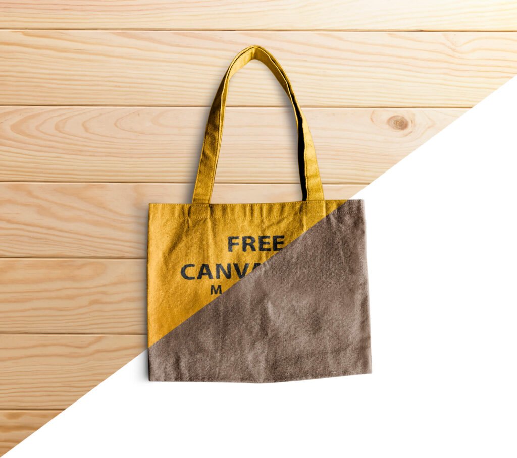 Free Canvas Bag Mockup PSD Template   Mockup Den