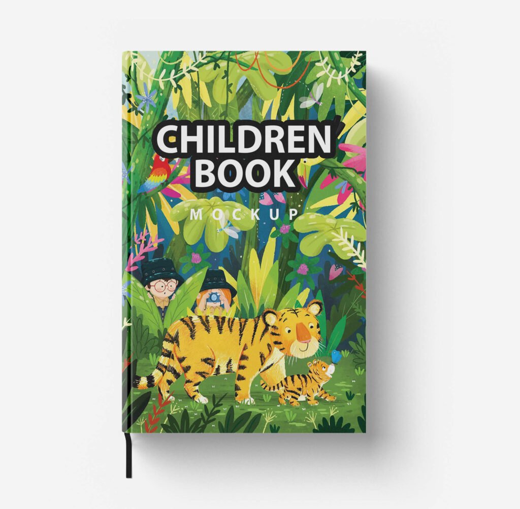 Editable Free Children Book Mockup PSD Template