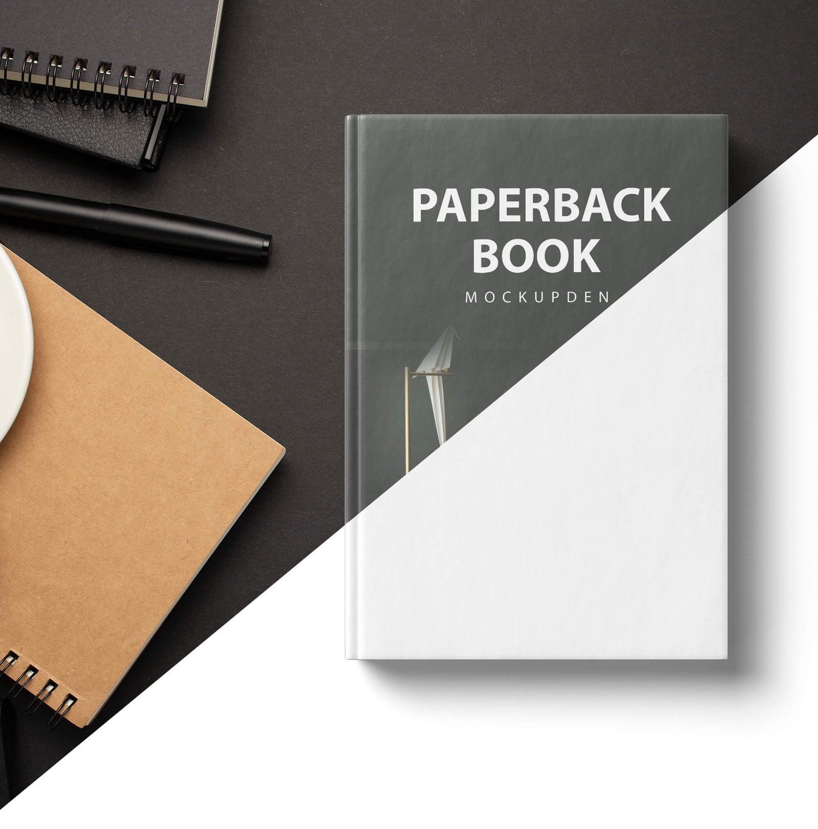 Free Paperback Book Mockup PSD Template Mockup Den