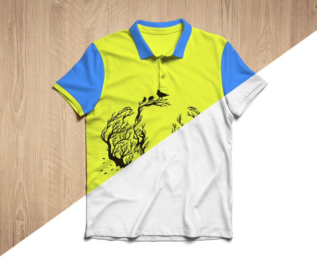 Editable Free Polo T Shirt Mockup PSD Template