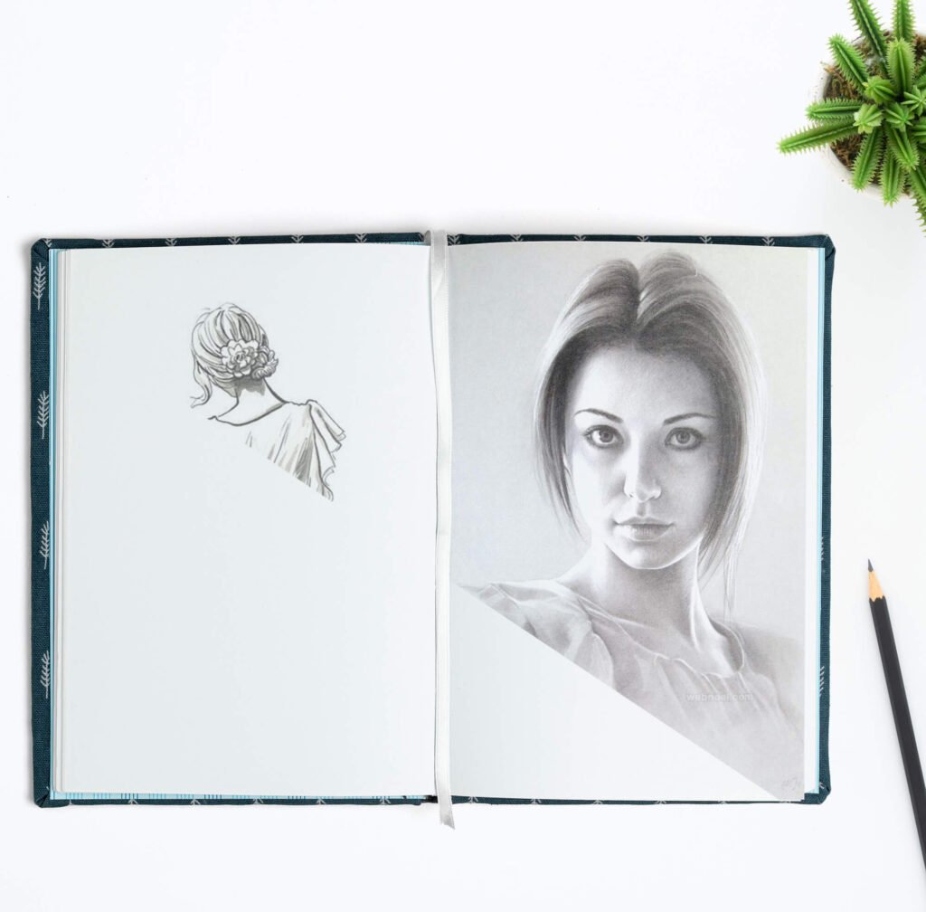 Editable Free Sketch Book Mockup PSD Template