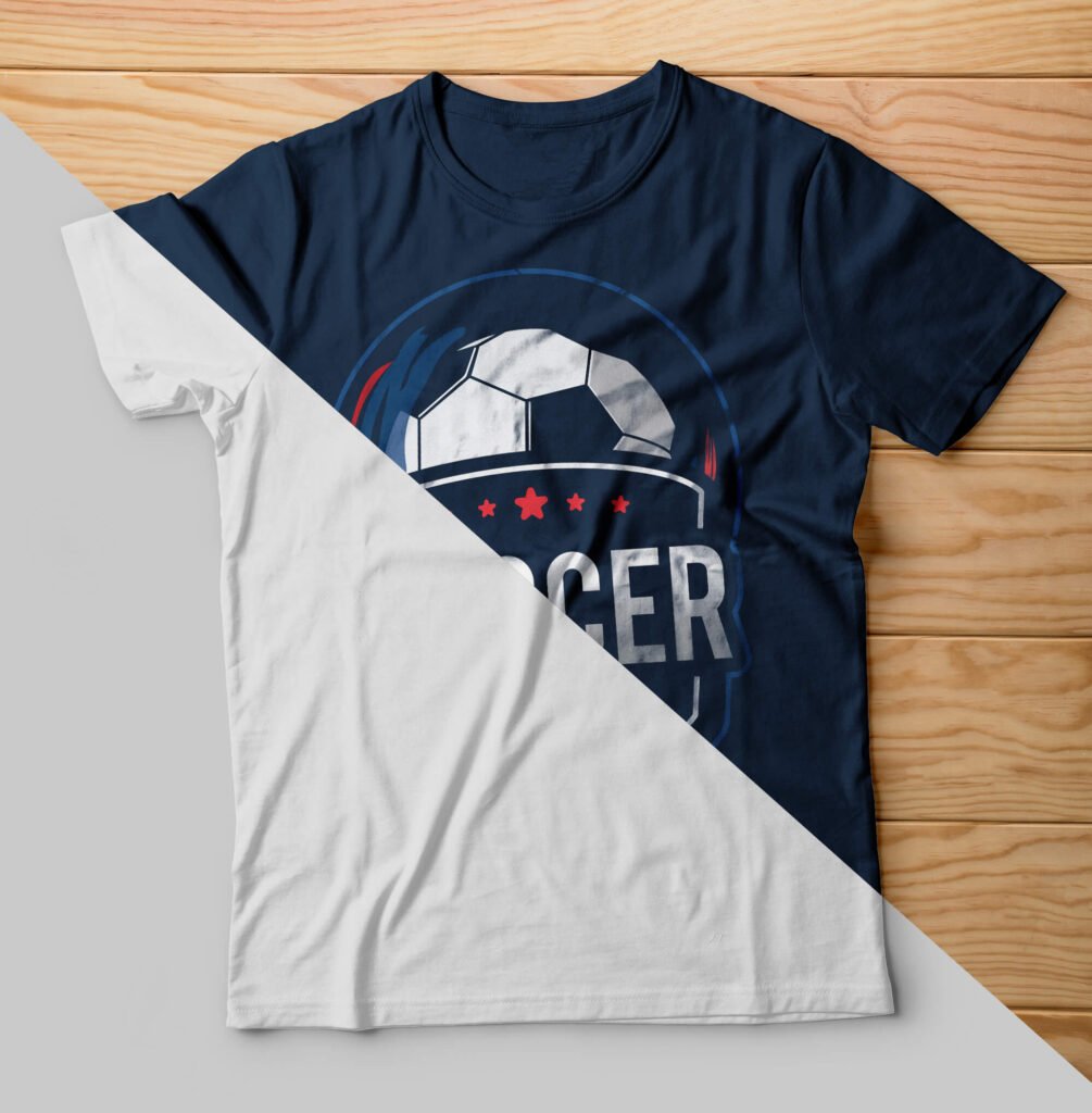 Editable Free Soccer T Shirt Mockup PSD Template