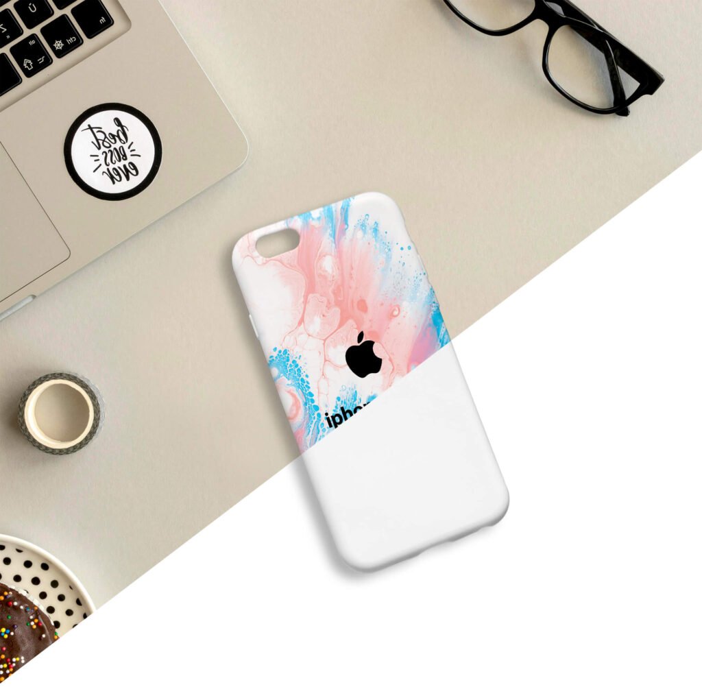 Editable Free iphone Cover Mockup PSD Template
