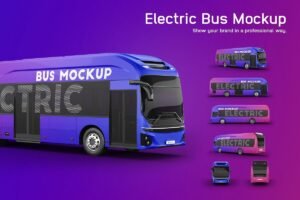Download 12+ Creative FREE Bus Wrap Mockup PSD Templates