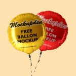 Free Balloon Mockup PSd Template