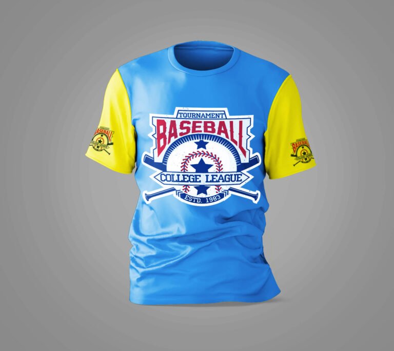 Free Base Ball T Shirt Mockup PSD Template