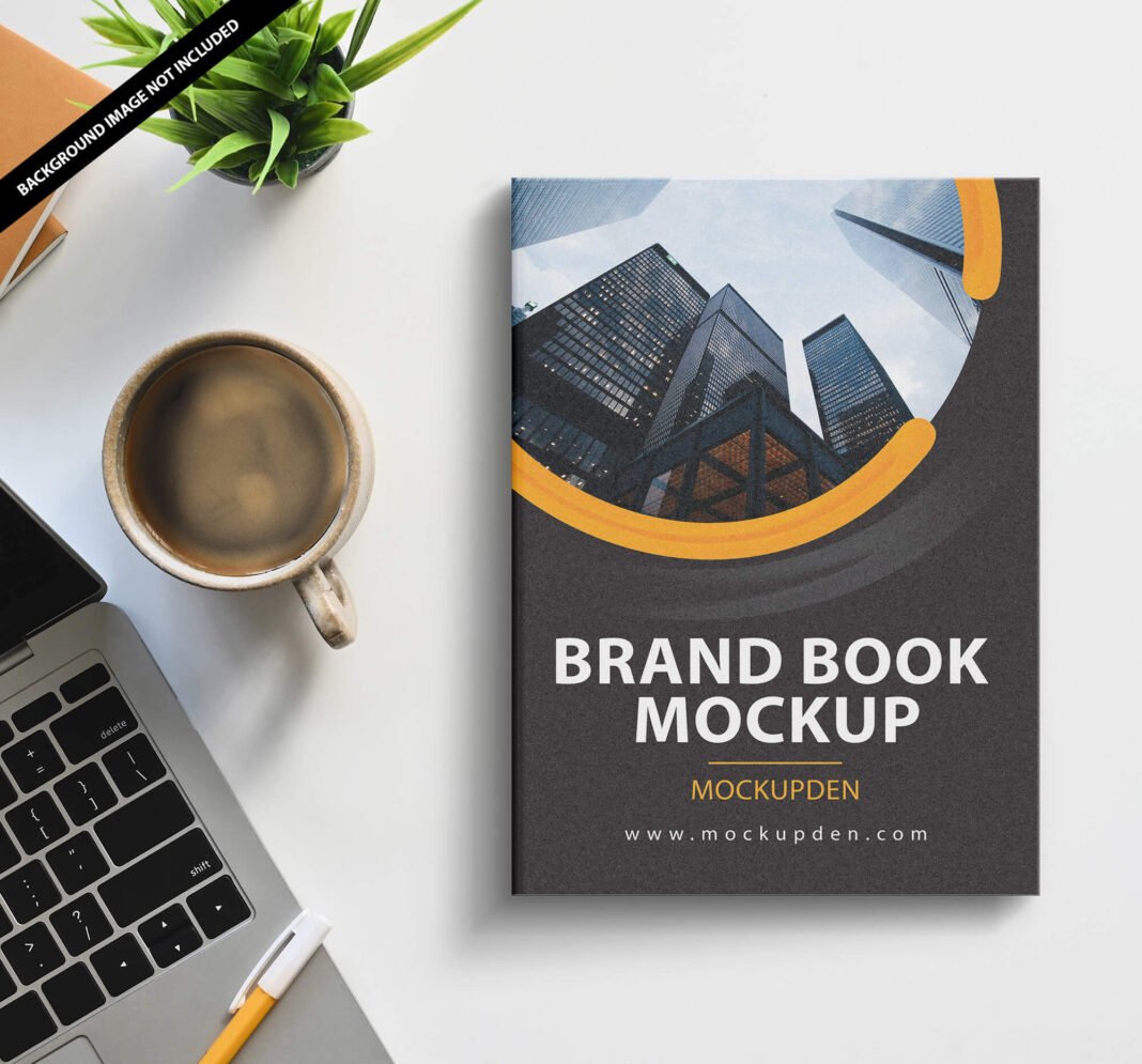 Download Free Brand Book Mockup PSD Template - Mockup Den