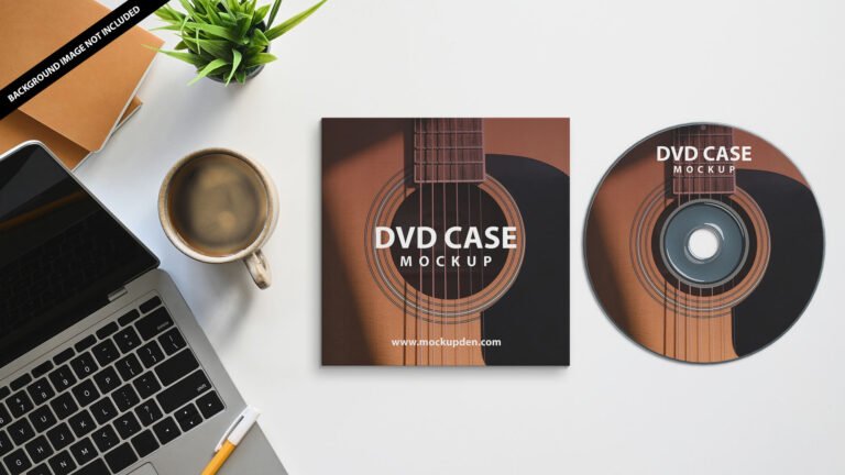 Free DVD Case Mockup PSD Template