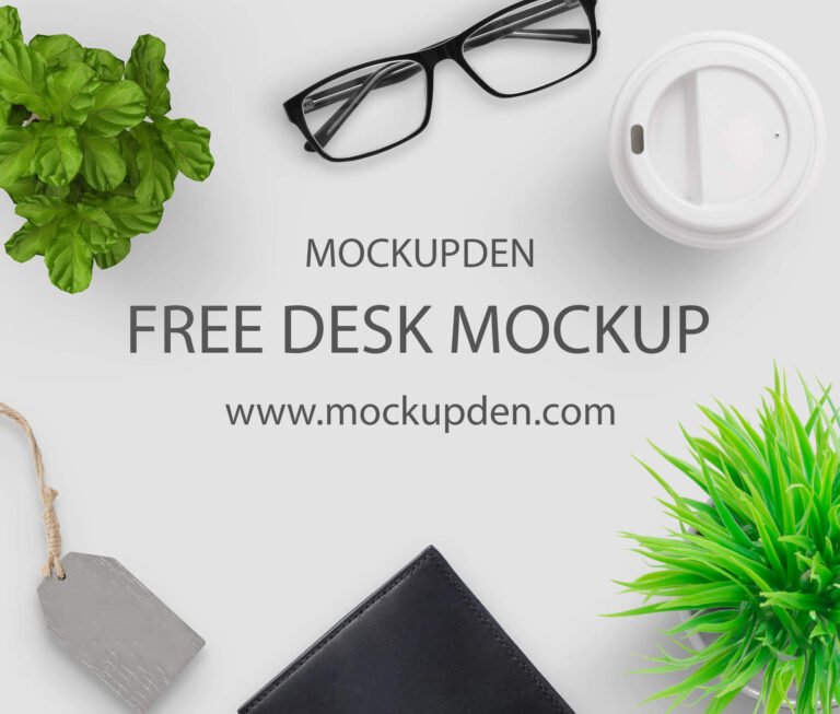 Free Desk Mockup PSD Template
