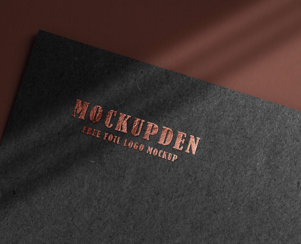 Download Free Foil Logo Mockup Psd Template Mo