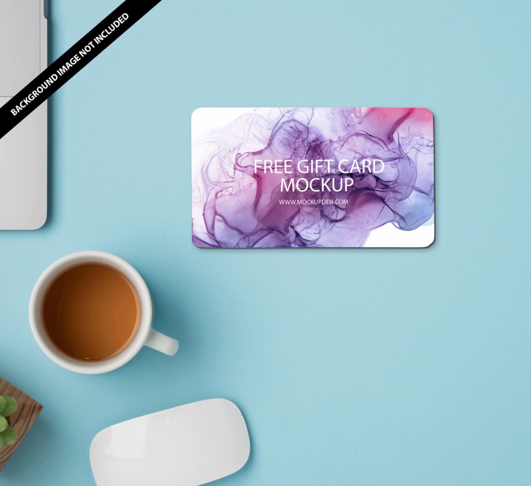 Download Free Gift Card Mockup Vol 2 PSD Template - Mockup Den