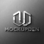 Free Glossy Logo Mockup PSD Template