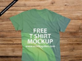 Free Green T Shirt Mockup PSD Template
