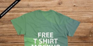 Free Green T Shirt Mockup PSD Template