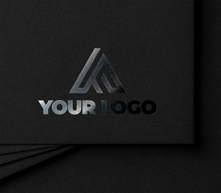 Free Metallic Foil Logo Mockup Vol 2 PSD Template