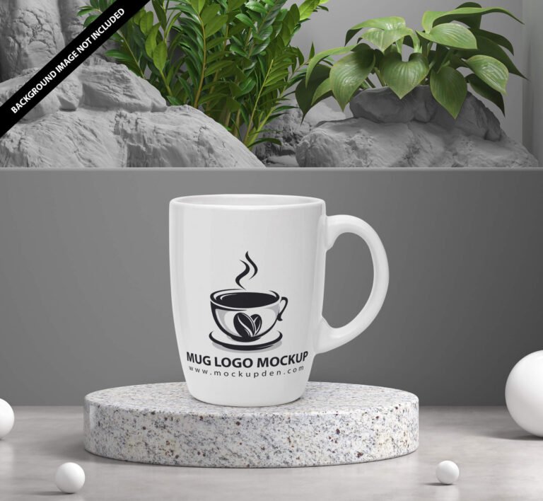 Free Mug Logo Mockup PSD Template