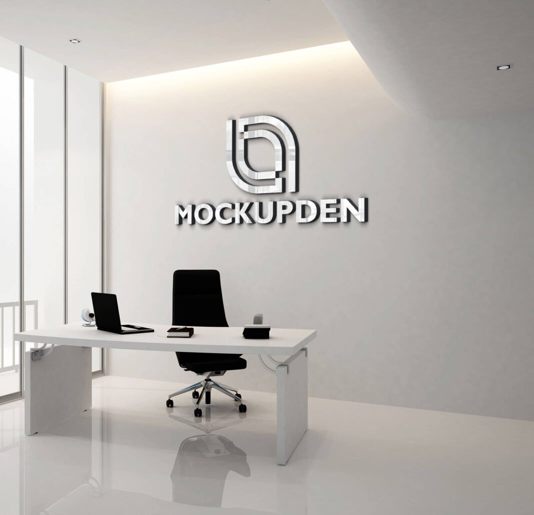 24+ Best Free 3D Wall Logo Mockup PSD Templates - Mockup Den