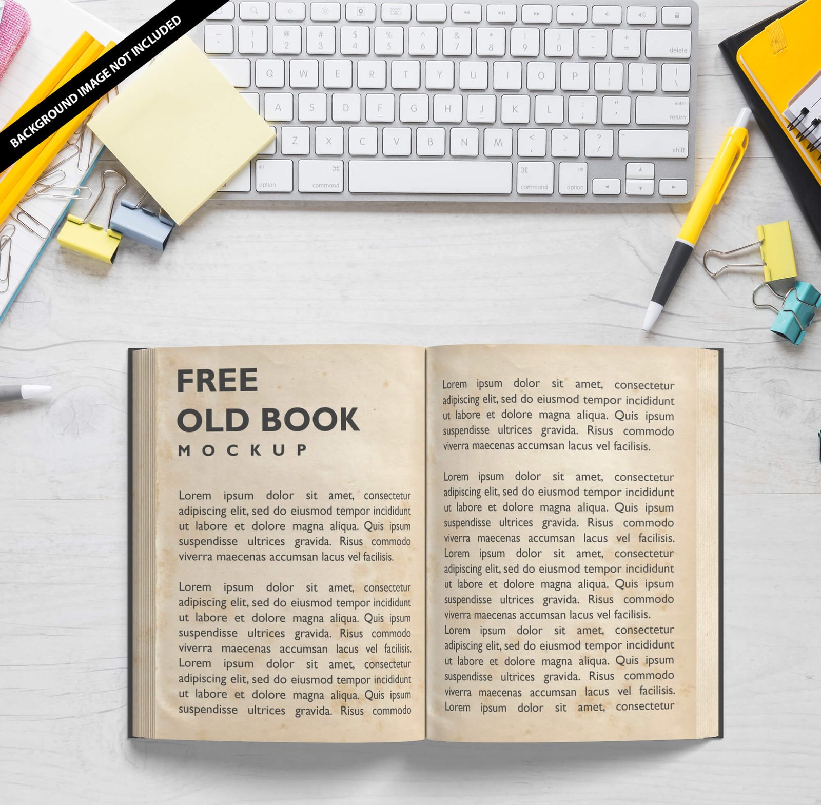 Free Old Book Mockup Vol 2 PSD Template - Mockup Den