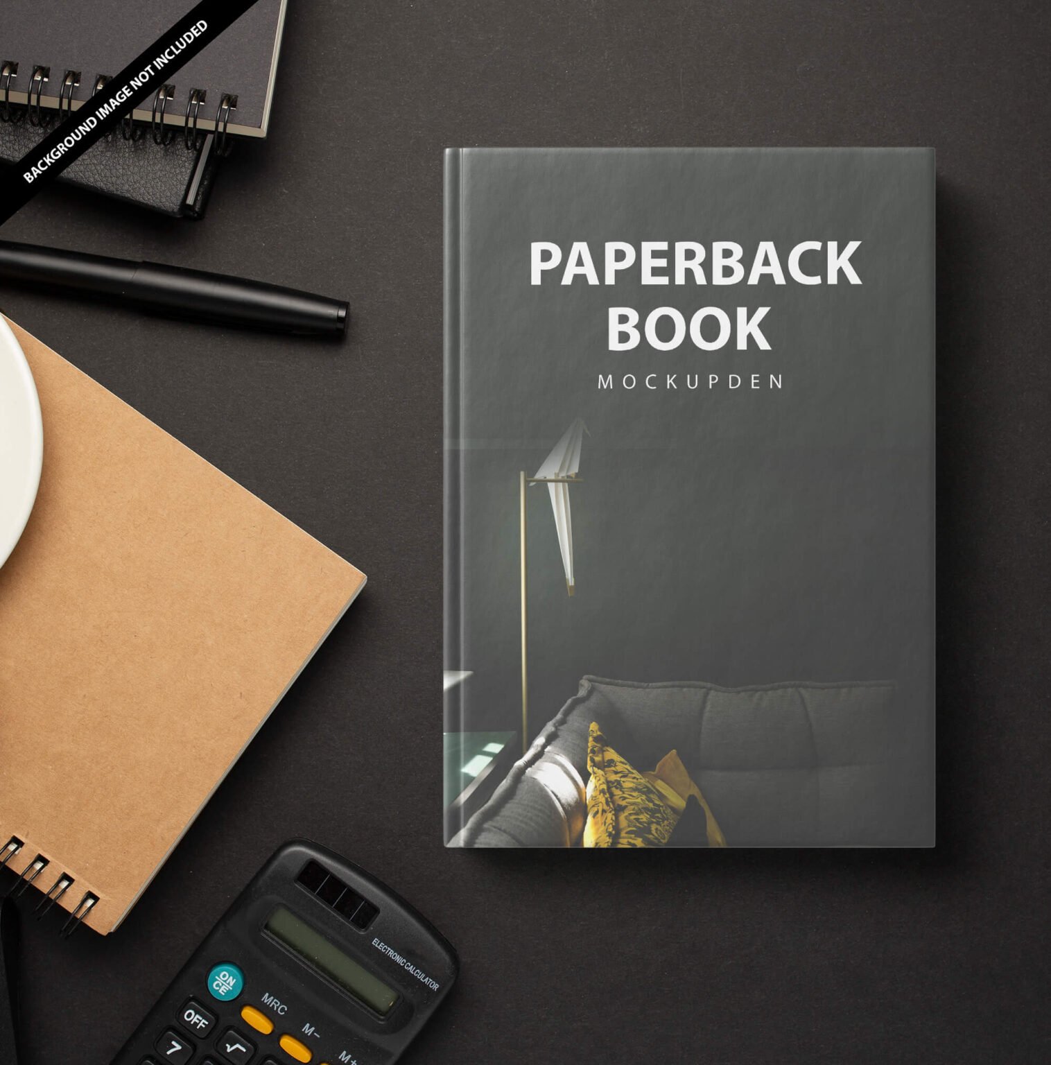 Free Paperback Book Mockup PSD Template - Mockup Den