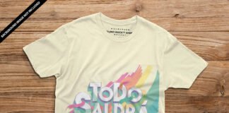 Free Round Neck T Shirt Mockup PSD Template