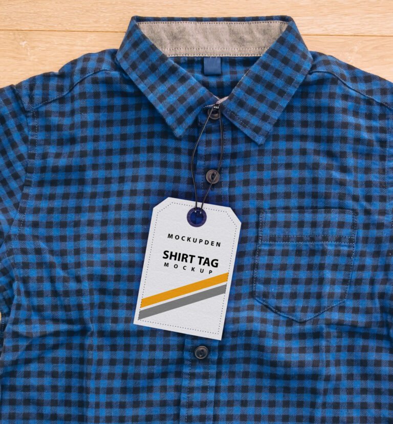 Free Shirt Tag Mockup PSD Template