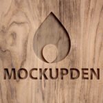 Free Wood Logo Mockup PSD Template