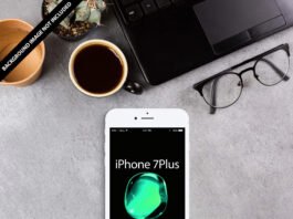 Free iPhone 7Plus Mockup PSD Template